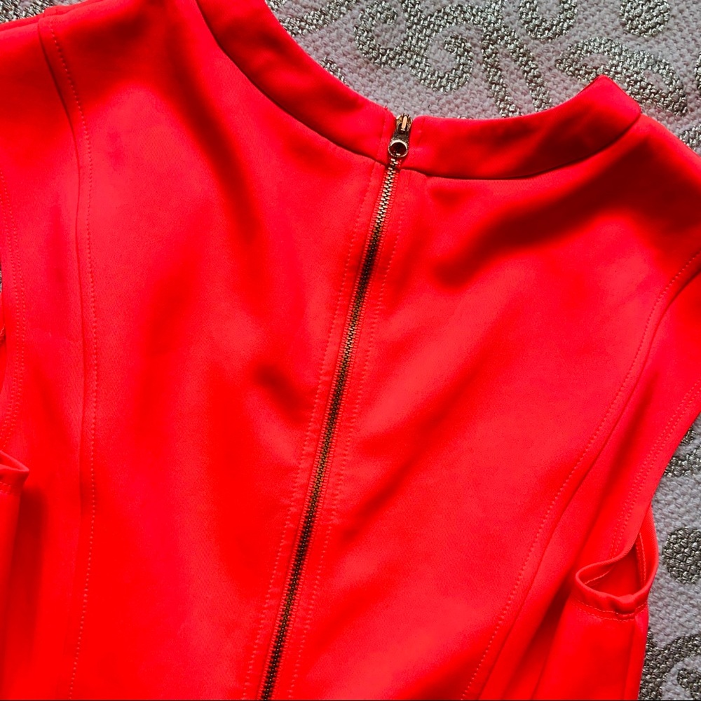 Ted Baker Mitton Pink Pleated Skater Scuba Dress - Picture 6 of 7